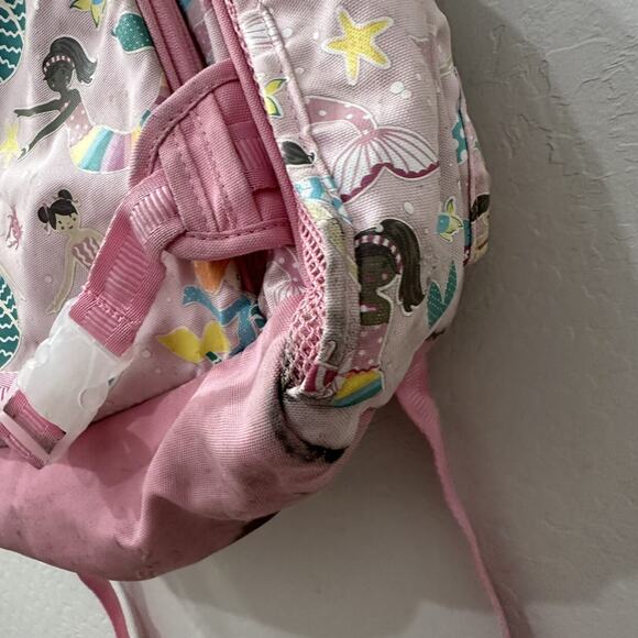 Pottery Barn Kids Pink Mermaids Mackenzie Large Backpack - Picture 9 of 10